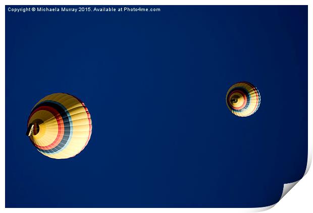 Hot Air Balloons  Print by Michaela Murray