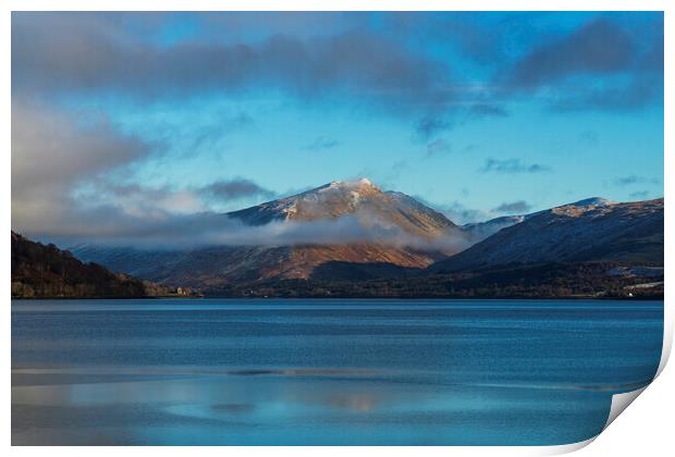 First snow of the winter, Loch Fyne, Scotland. Print by Rich Fotografi 