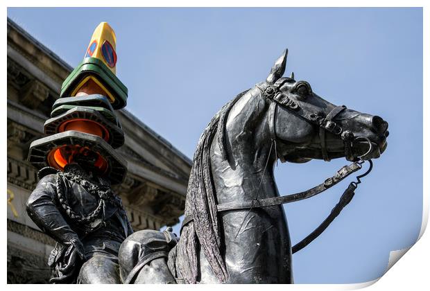 The Duke of Wellington, An Iconic Glasgow Sight. Print by Rich Fotografi 