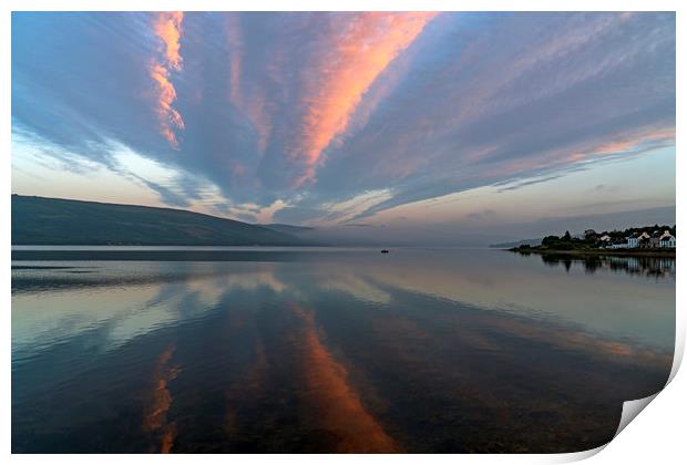 Sunset on Loch Fyne Print by Rich Fotografi 