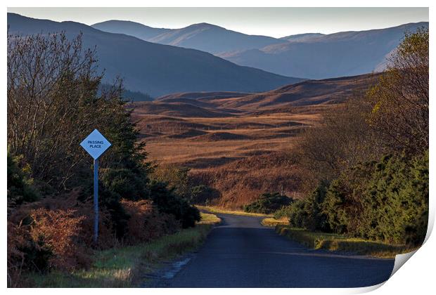 Single Track Road, Isle of Mull Print by Rich Fotografi 