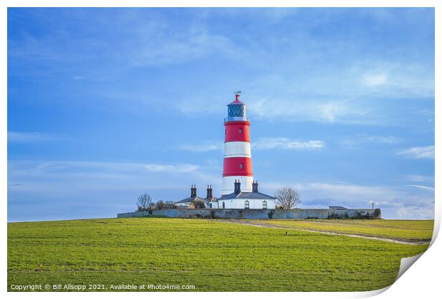 Happisburgh Lighthouse Print by Bill Allsopp