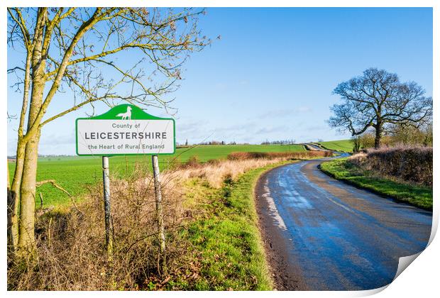 Leicestershire. Print by Bill Allsopp
