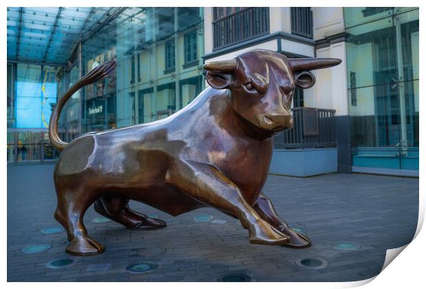 Birmingham's iconic bull. Print by Bill Allsopp