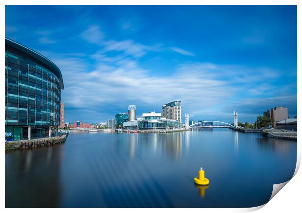 The Basin at Salford Quays. Print by Bill Allsopp