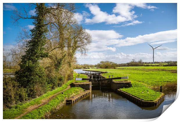 Cossington Lock Print by Bill Allsopp