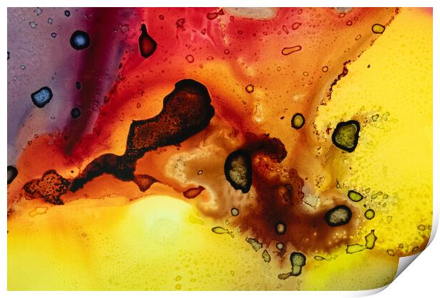 Alcohol ink abstract. Print by Bill Allsopp