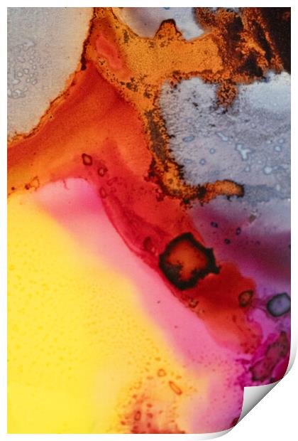 Churning colours. Print by Bill Allsopp