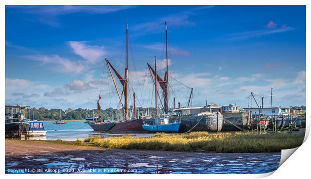 Pin Mill motley. Print by Bill Allsopp