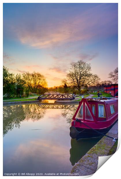 Dawn at Foxton Print by Bill Allsopp