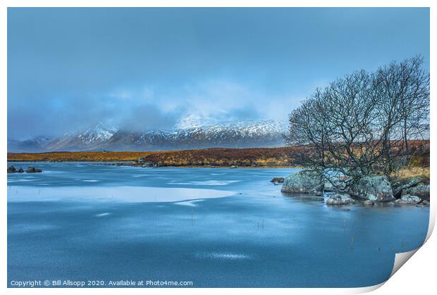 Lochan na h'Achlaise. Print by Bill Allsopp