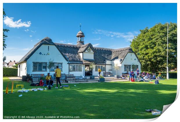 The Cricketers. Print by Bill Allsopp