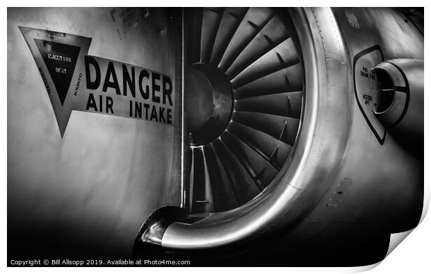 Danger - Air Intake. Print by Bill Allsopp