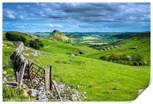 Chrome Hill in Derbyshire. Print by Bill Allsopp