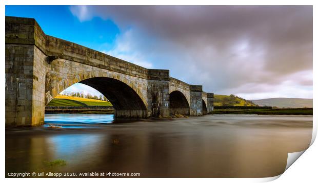 Burnsall Bridge. Print by Bill Allsopp