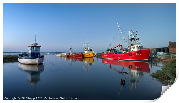 Fishermans harbour. Print by Bill Allsopp