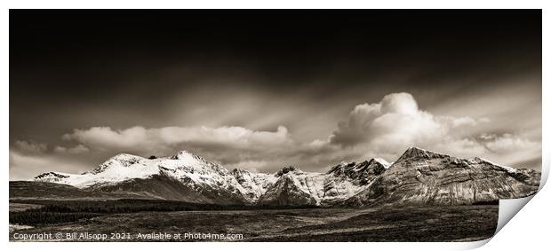 Black Cuillins. Print by Bill Allsopp