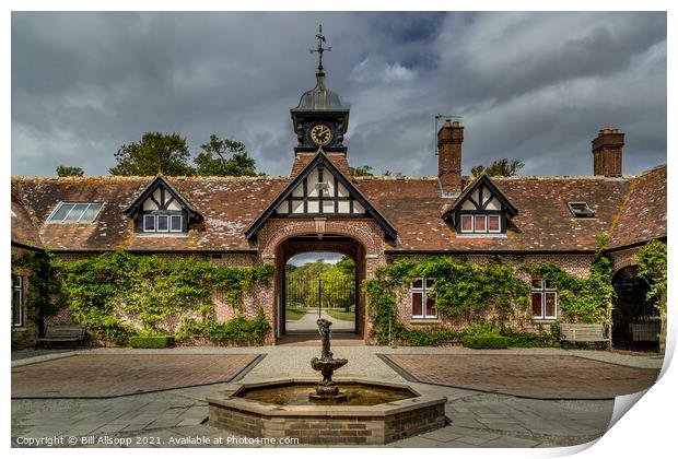 The stable yard. Print by Bill Allsopp