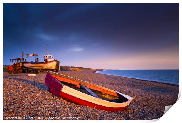 Red and blue. Print by Bill Allsopp