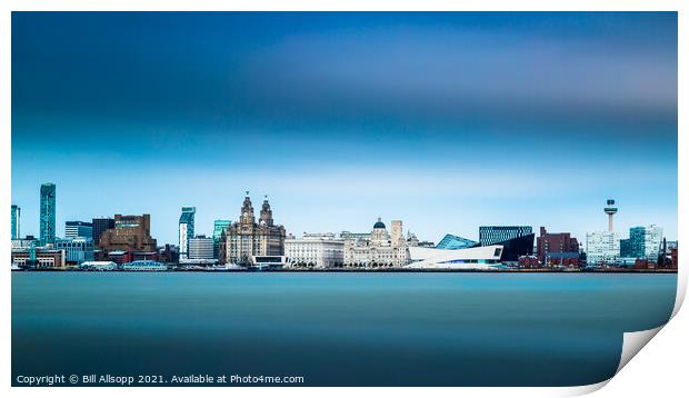 Liverpool waterfront Print by Bill Allsopp