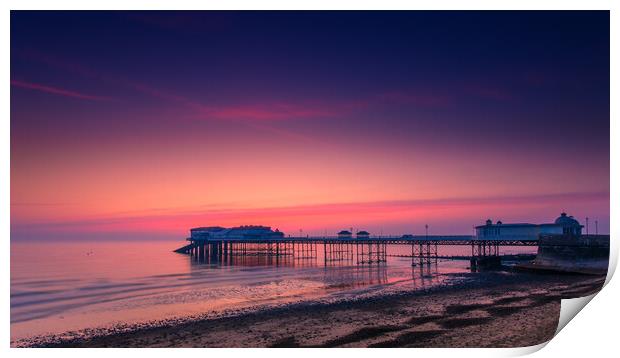 Cromer pier, sunrise Print by Bill Allsopp