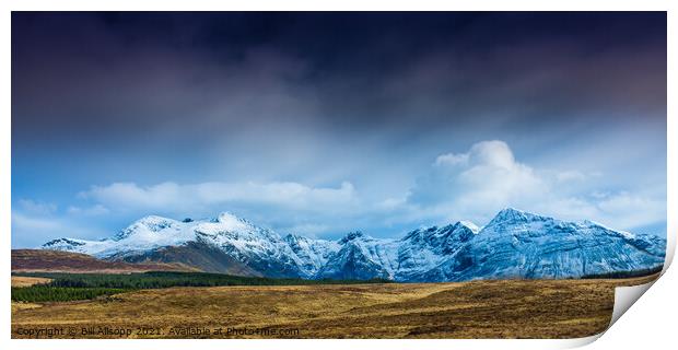 Black Cuillins Print by Bill Allsopp