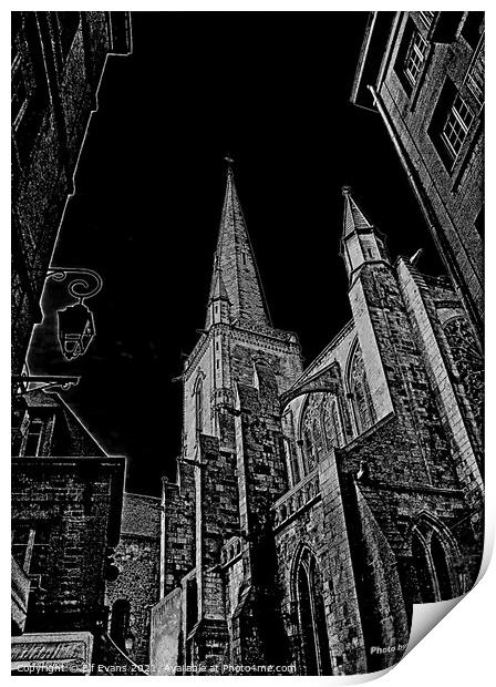Cathedral Saint Vincent Print by Elf Evans