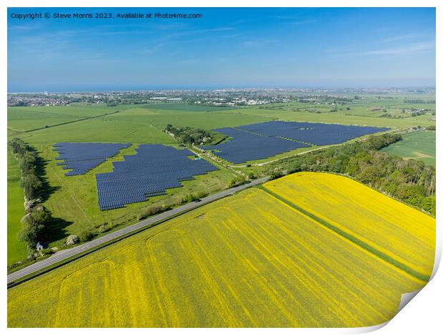 Solar Farm Print by Steve Morris