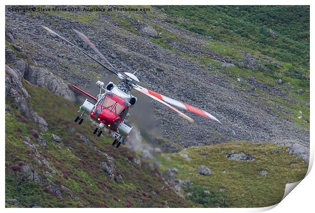  Coastguard Sikorsky S92 Print by Steve Morris