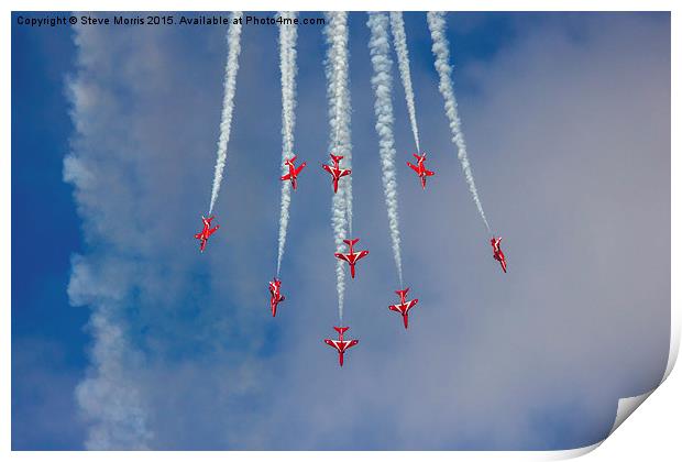  Red Arrows Spag Break Print by Steve Morris