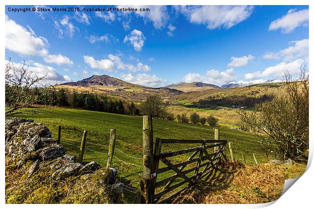 Snowdonia View Print by Steve Morris