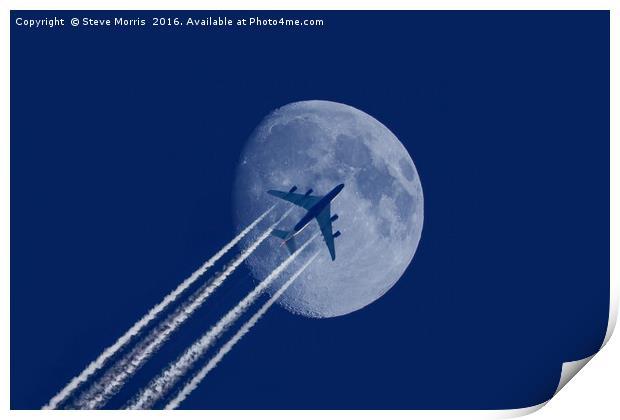 Fly Me To The Moon Print by Steve Morris