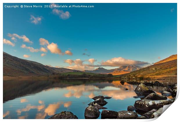 Snowdonia Sunrise Print by Steve Morris