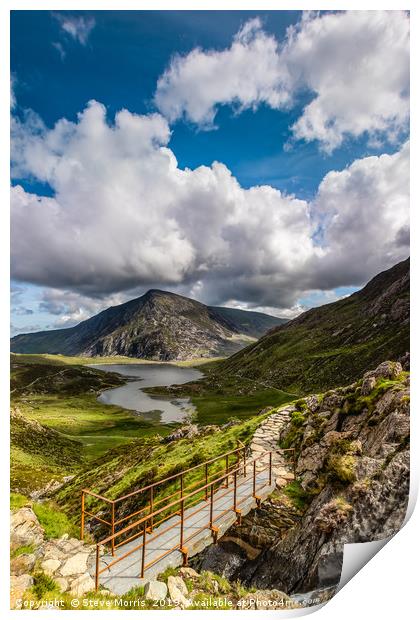 Cwm Idwal Print by Steve Morris