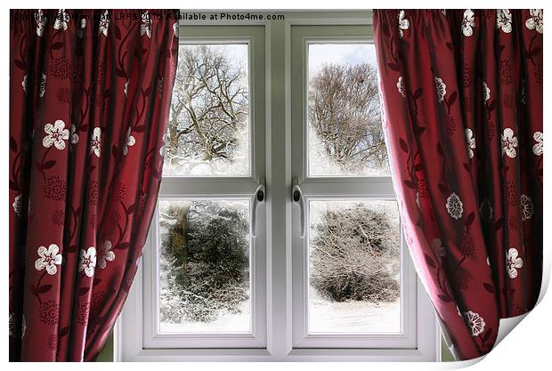 Winter view from a window Print by Simon Bratt LRPS