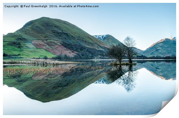 Brotherswater Refelctions Print by Paul Greenhalgh