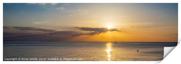 Lone sailor Print by Ernie Jordan