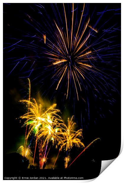 Fireworks 7104 Print by Ernie Jordan