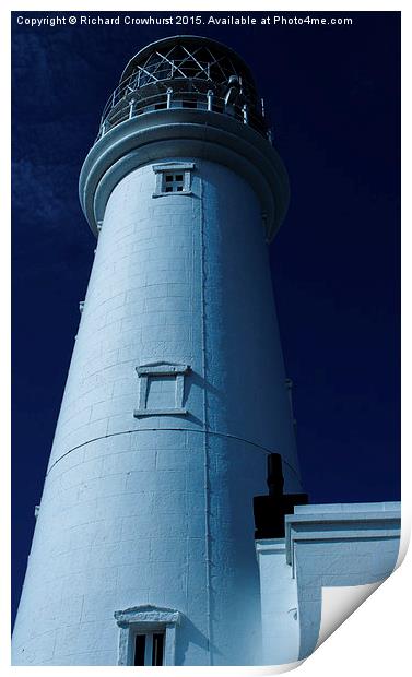 Lighthouse Blues Print by Richard Crowhurst