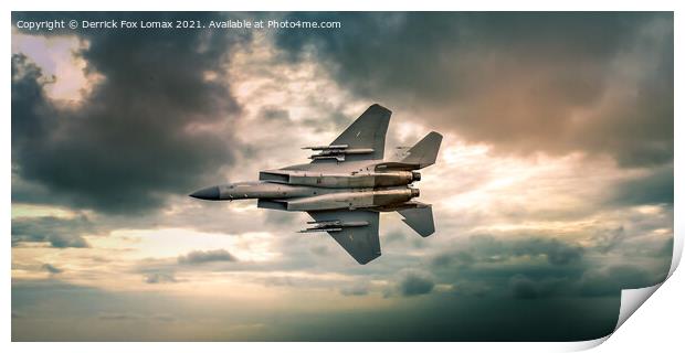 F15 fighter Print by Derrick Fox Lomax