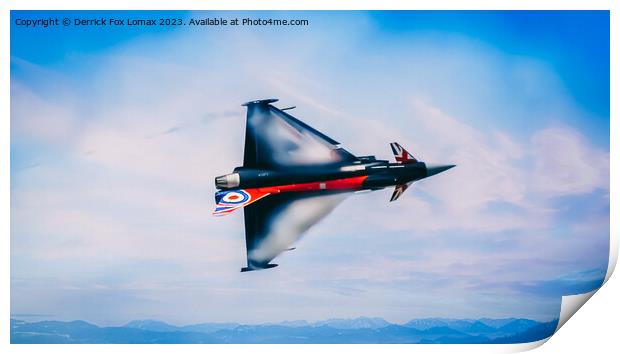 Euro fighter typhoon Print by Derrick Fox Lomax