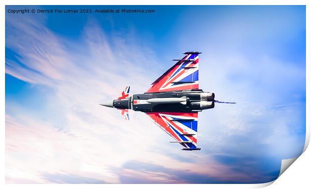 Euro fighter Typhoon Print by Derrick Fox Lomax