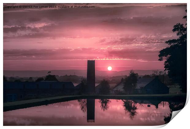 Sunrise in birtle  Print by Derrick Fox Lomax