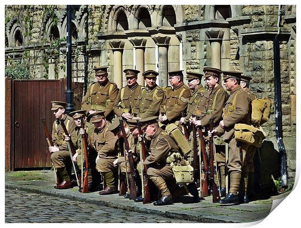 Lancashire fusiliers Print by Derrick Fox Lomax