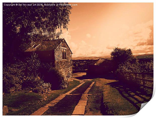  nabs gate farm Print by Derrick Fox Lomax