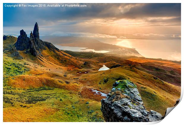  Lone scotland skye Print by Derrick Fox Lomax