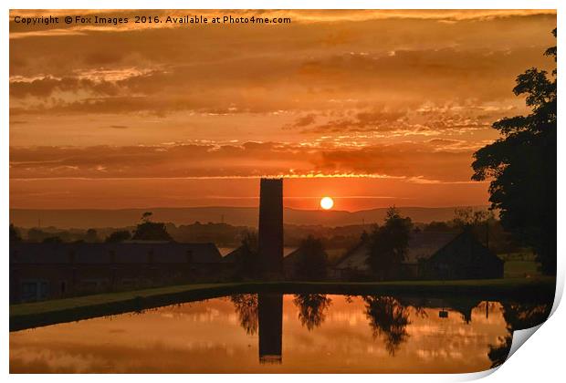 Sunrise in Birtle Print by Derrick Fox Lomax