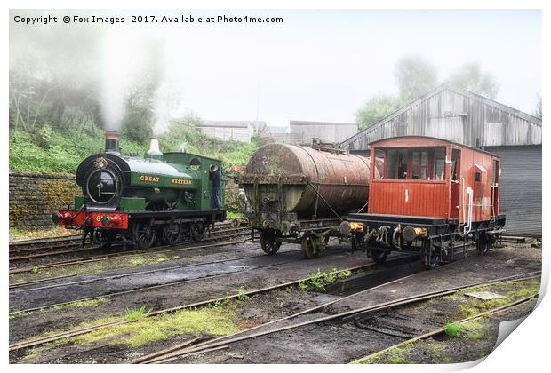 East Lancashire Railway Print by Derrick Fox Lomax