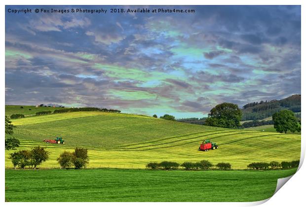 Yorkshire landscape Print by Derrick Fox Lomax