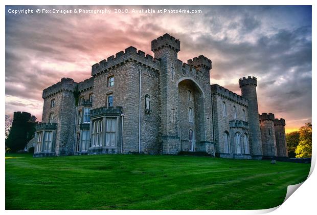 Bodelwyddan Castle Print by Derrick Fox Lomax